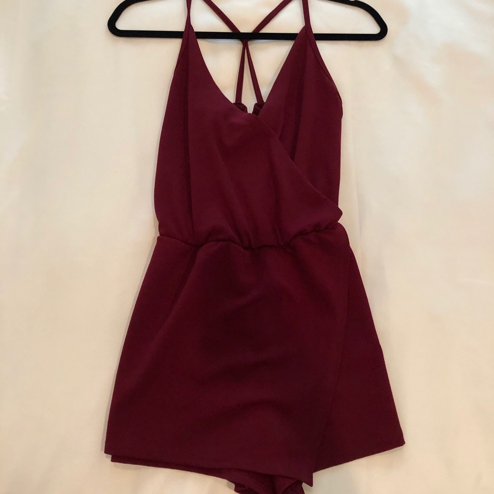 Maroon summer romper!